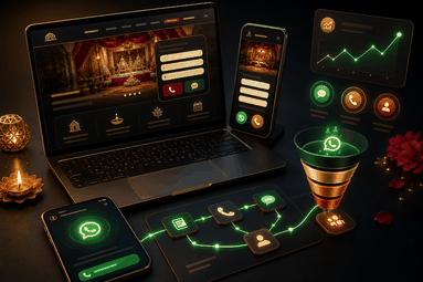 WhatsApp lead flow interface visual